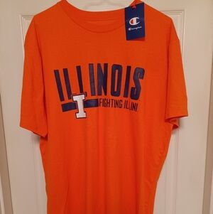 Champion Orange Illinois Fighting Illini Tee